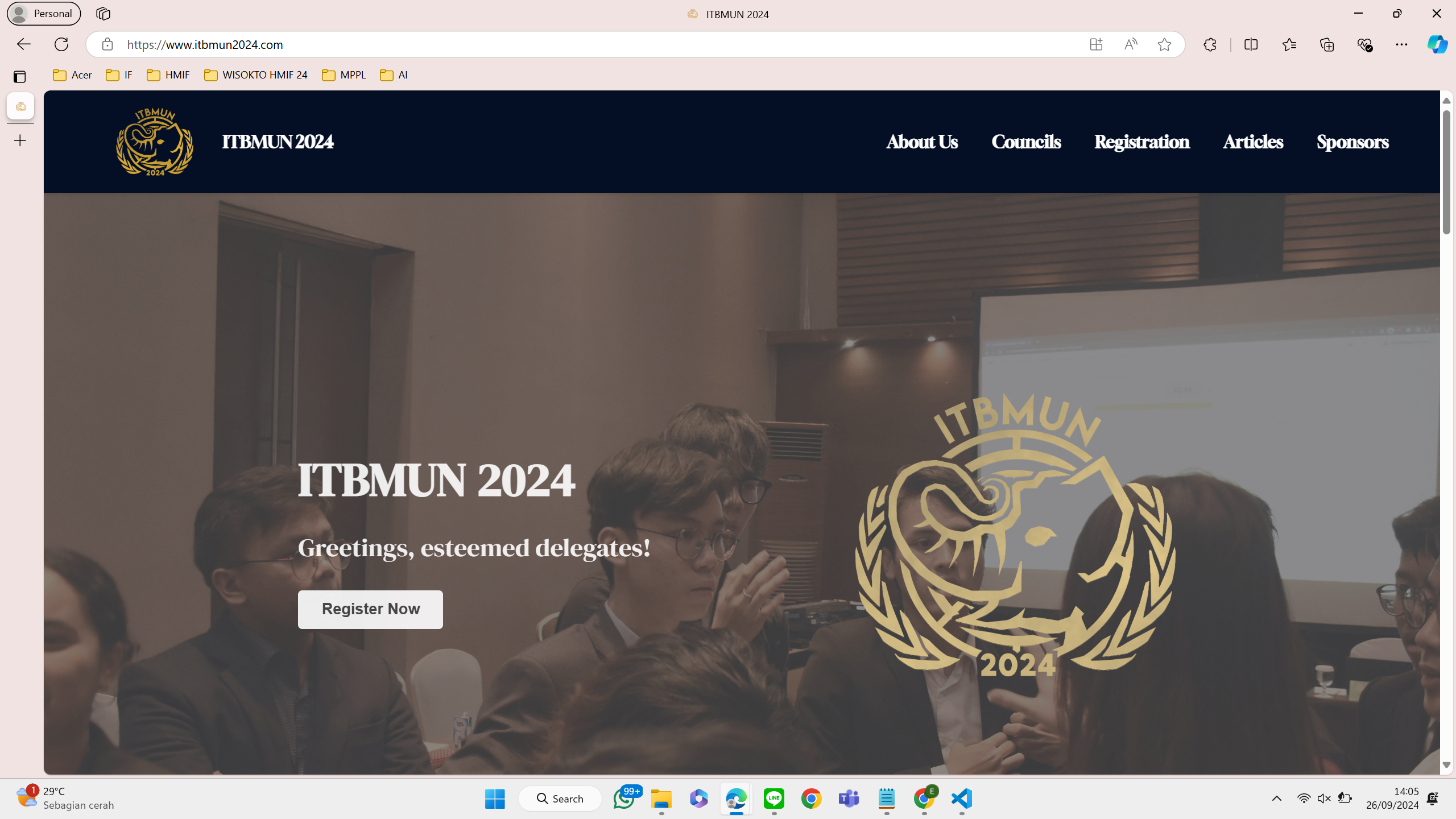 ITBMUN 2024 Website